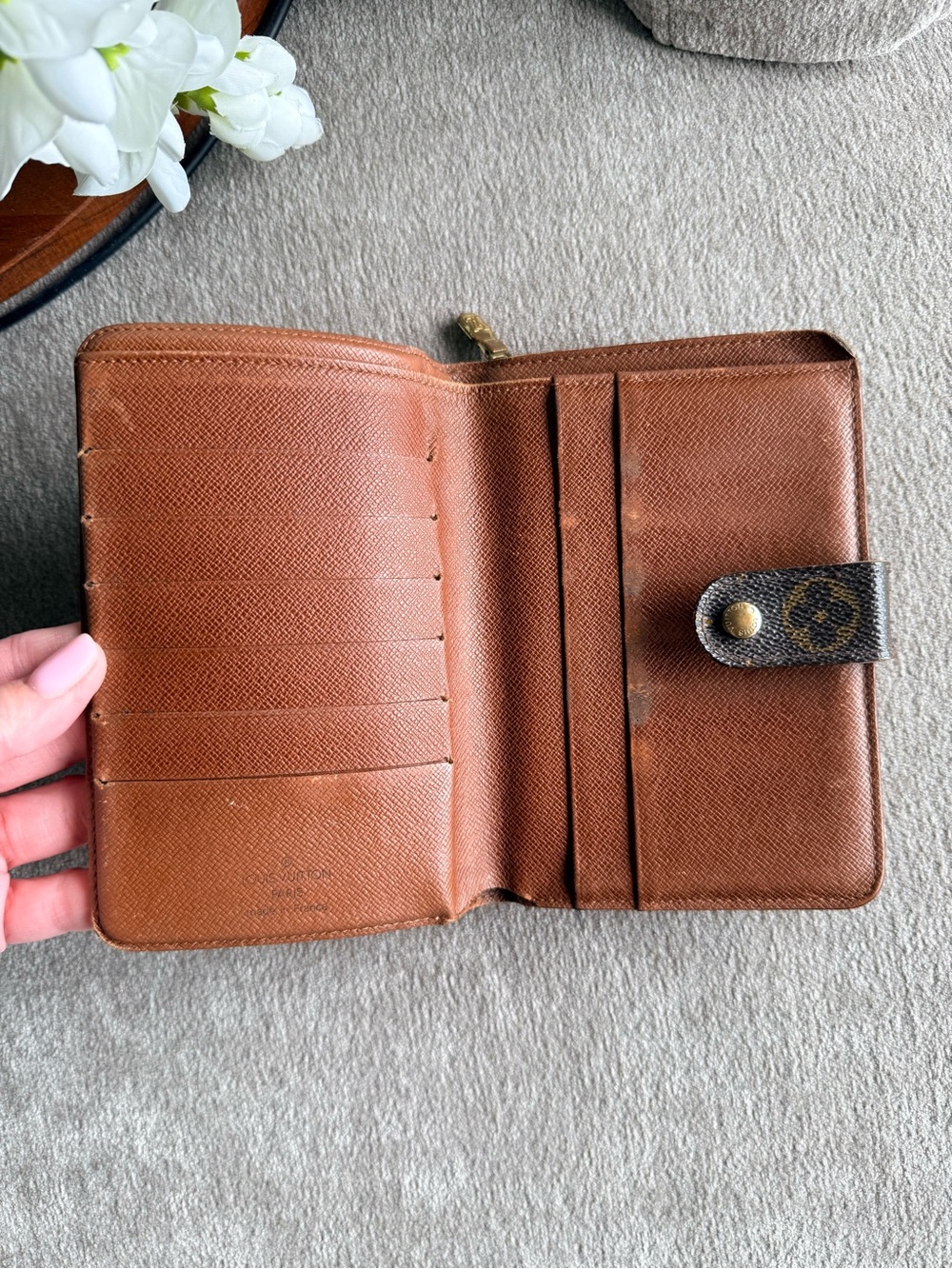 Louis Vuitton Monogram Canvas Brown Passport Wallet Authentic - Picture 9 of 14